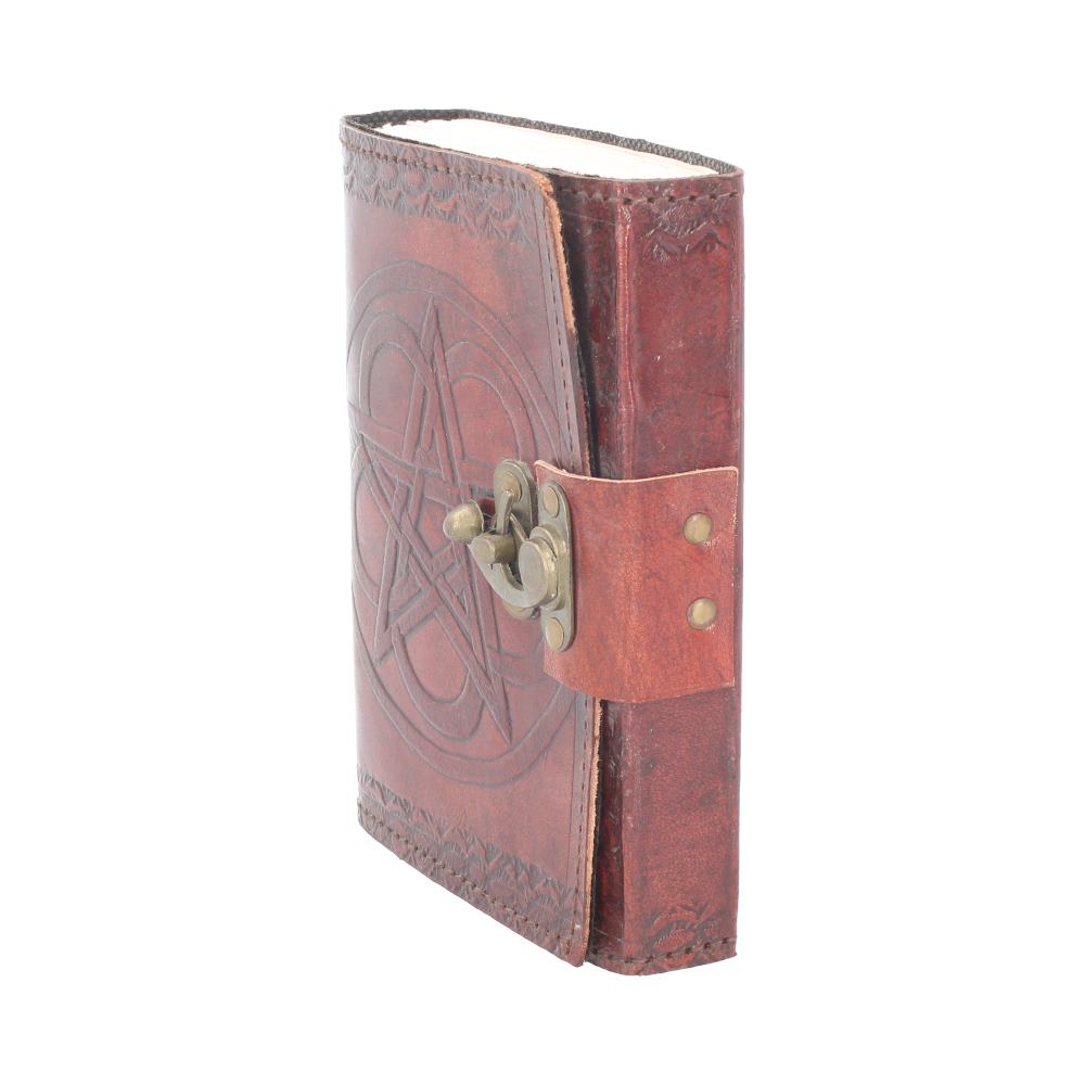 Pentagram Leather Embossed Journal & Lock - Image 4