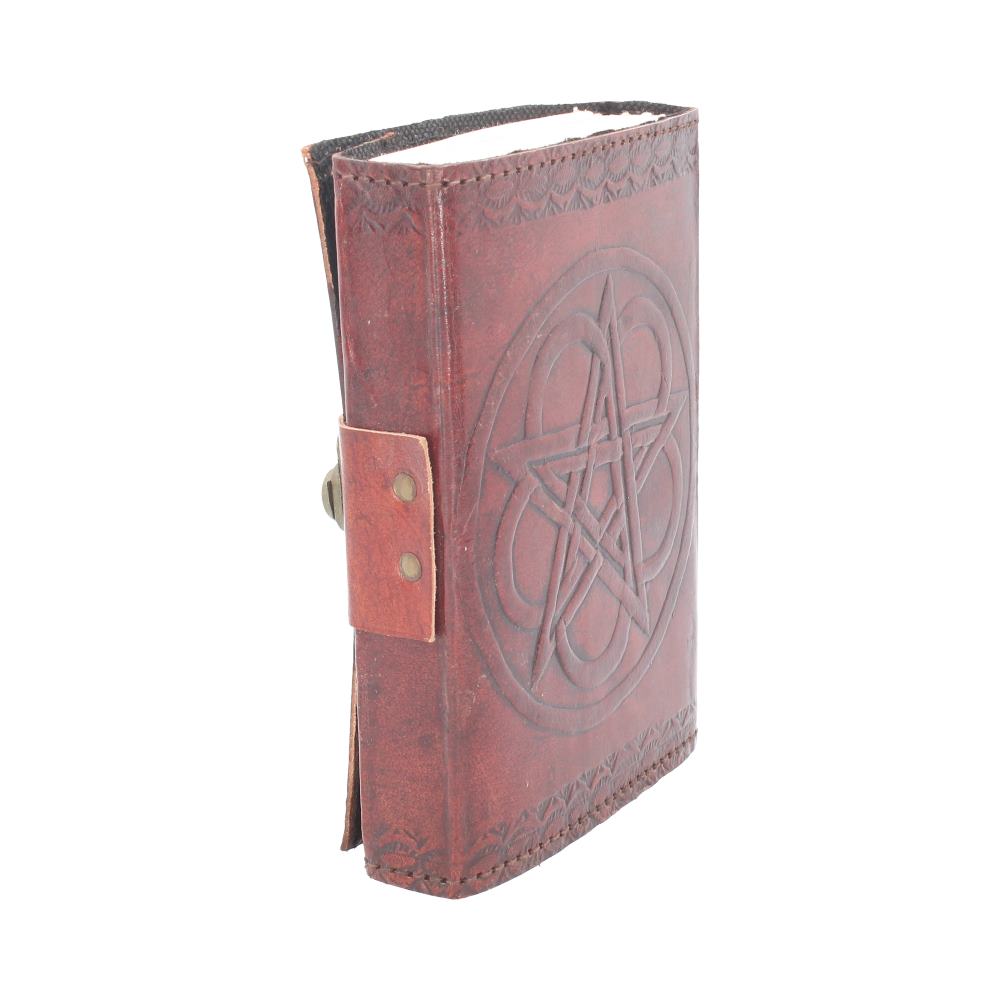 Pentagram Leather Embossed Journal & Lock - Image 5