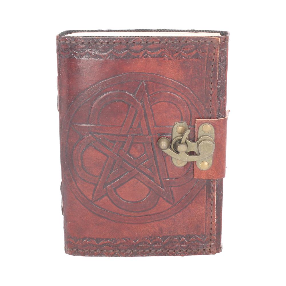 Pentagram Leather Embossed Journal & Lock - Image 6