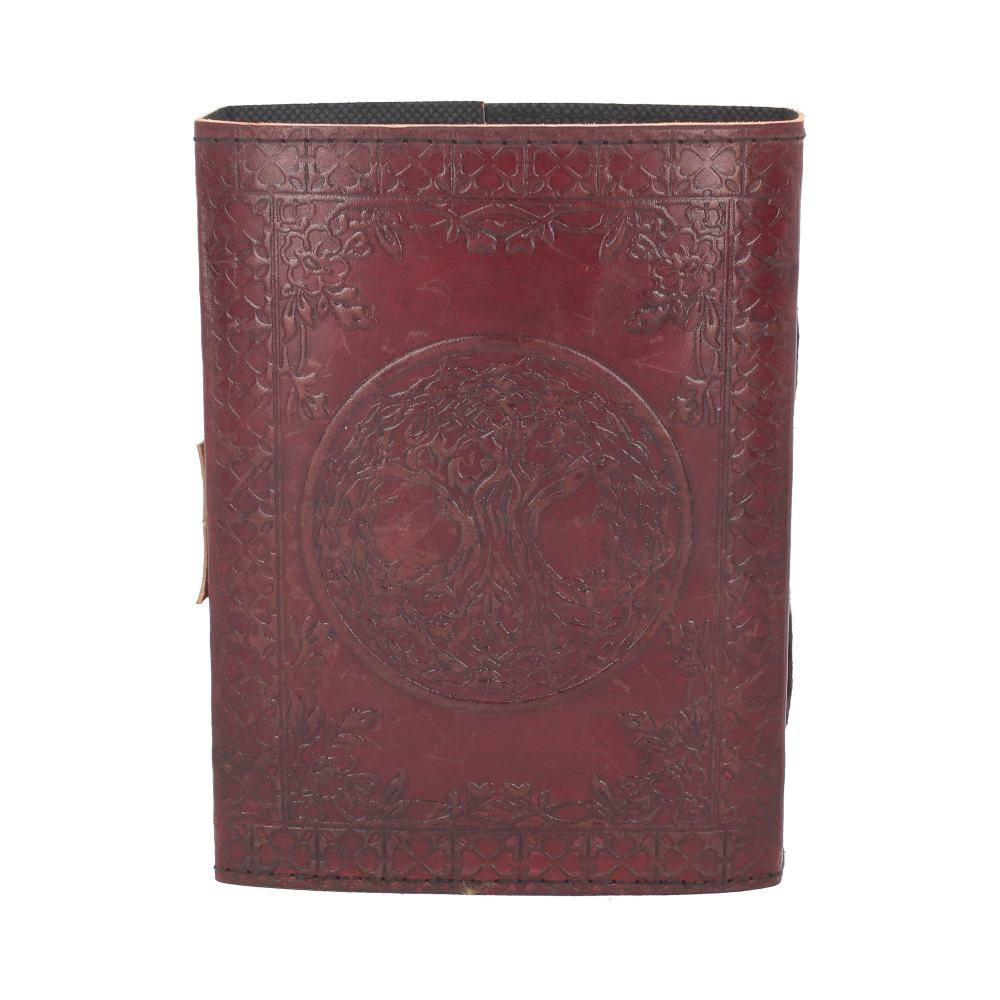 Lockable Tree Of Life Red Leather Journal 15 x 21cm - Image 7