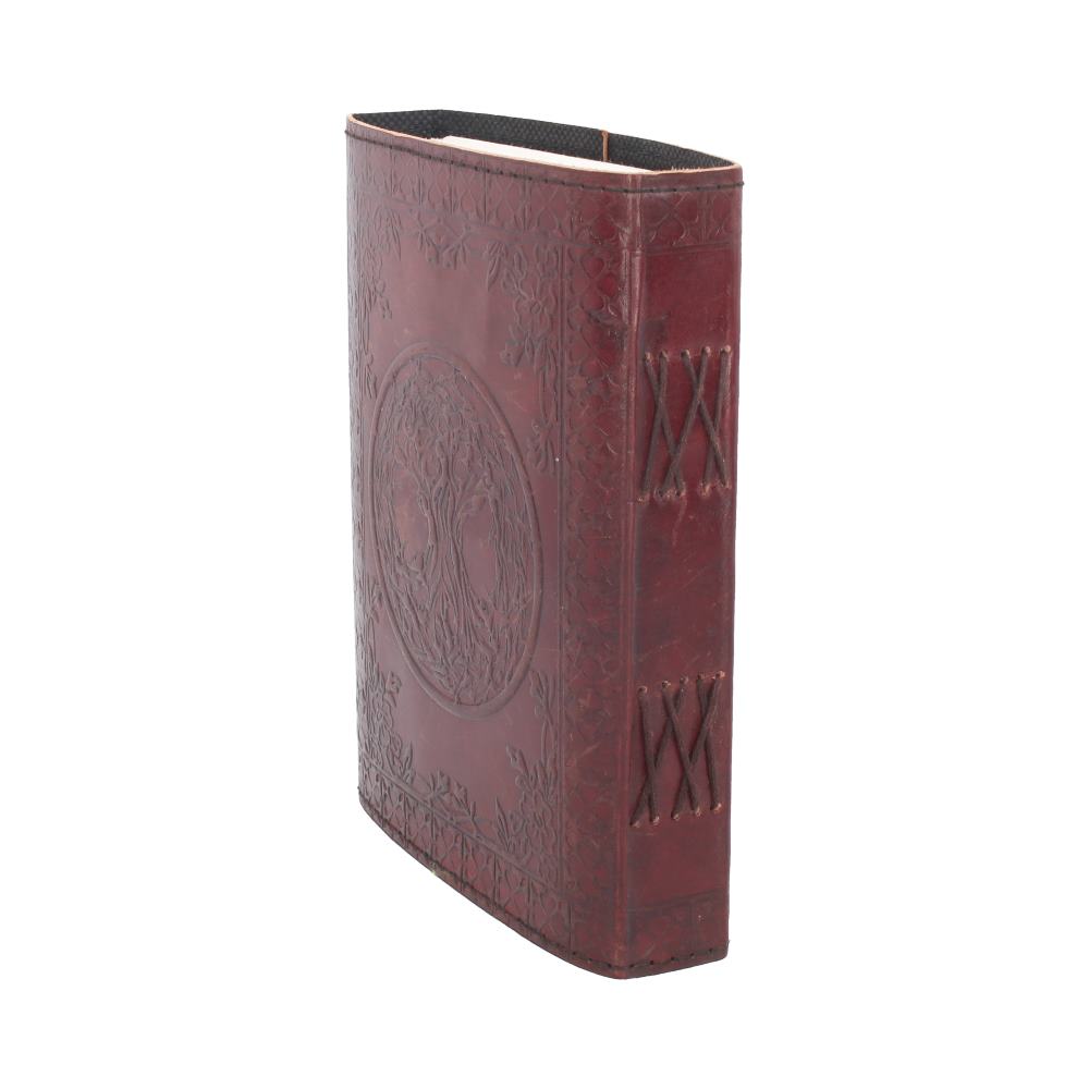 Lockable Tree Of Life Red Leather Journal 15 x 21cm - Image 5